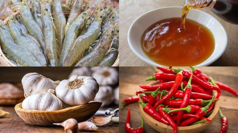 Ingredients for Mekong Delta fermented shrimp paste