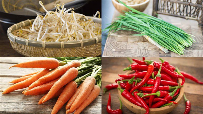 Ingredients for Pickled Chives and Bean Sprouts