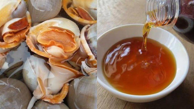 Ingredients for grilled garlic snails with dipping sauce