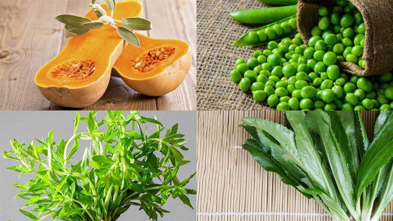 Ingredients for vegetarian pumpkin stew