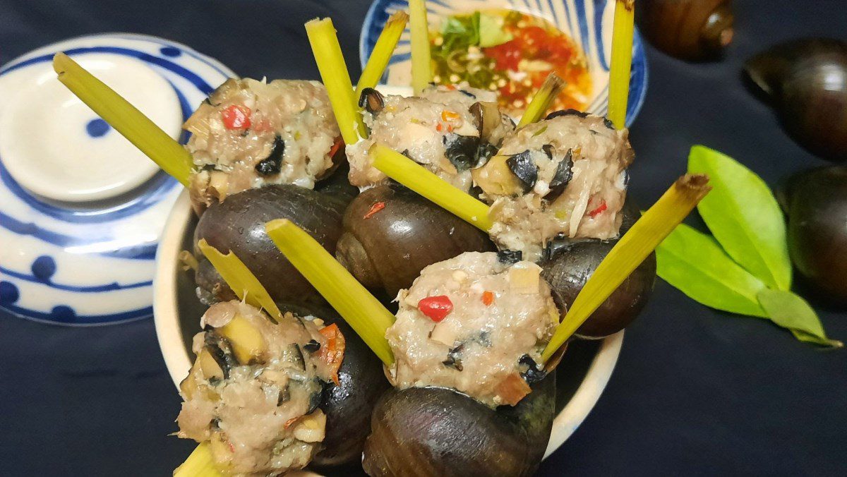 Stuffed snails (recipe shared by user)