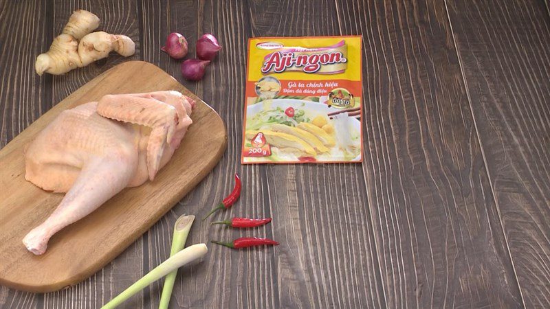 Ingredients for braised chicken with fermented bean curd