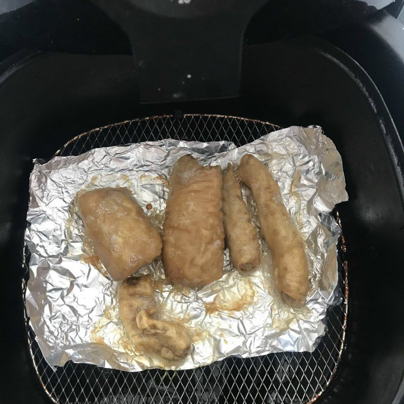 Step 3 Frying Intestines with an Air Fryer Fried Pork Intestines with Fish Sauce