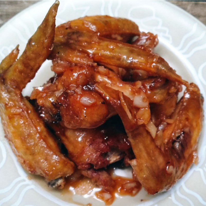 Step 4 Final product Chicken wings with tamarind sauce