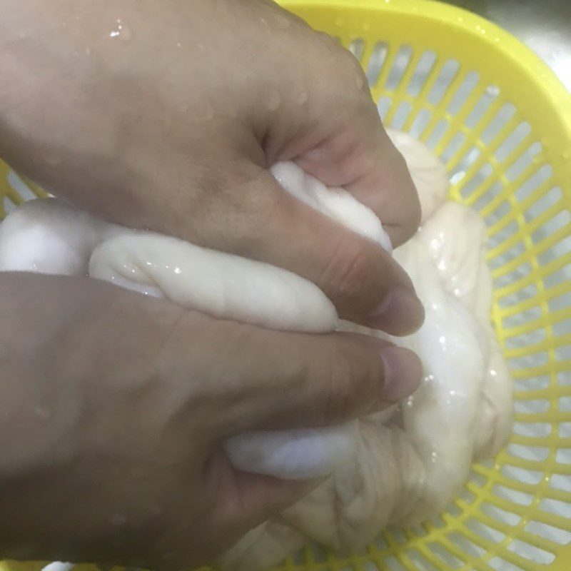 Step 1 Prepare the Ingredients for Crispy Pig Intestines with Fish Sauce