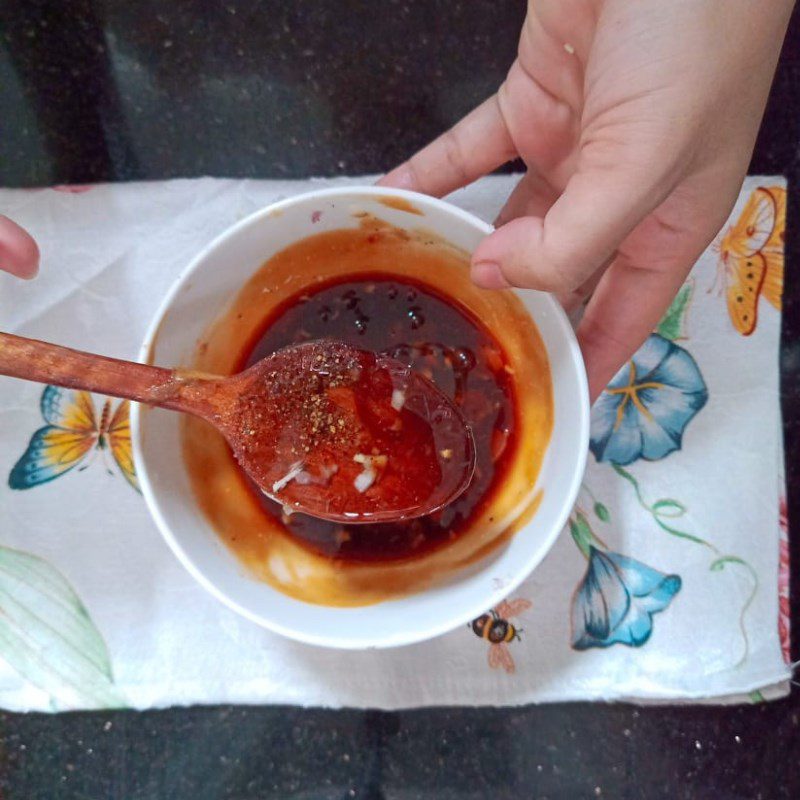 Step 2 Prepare the sauce Grilled tofu in foil