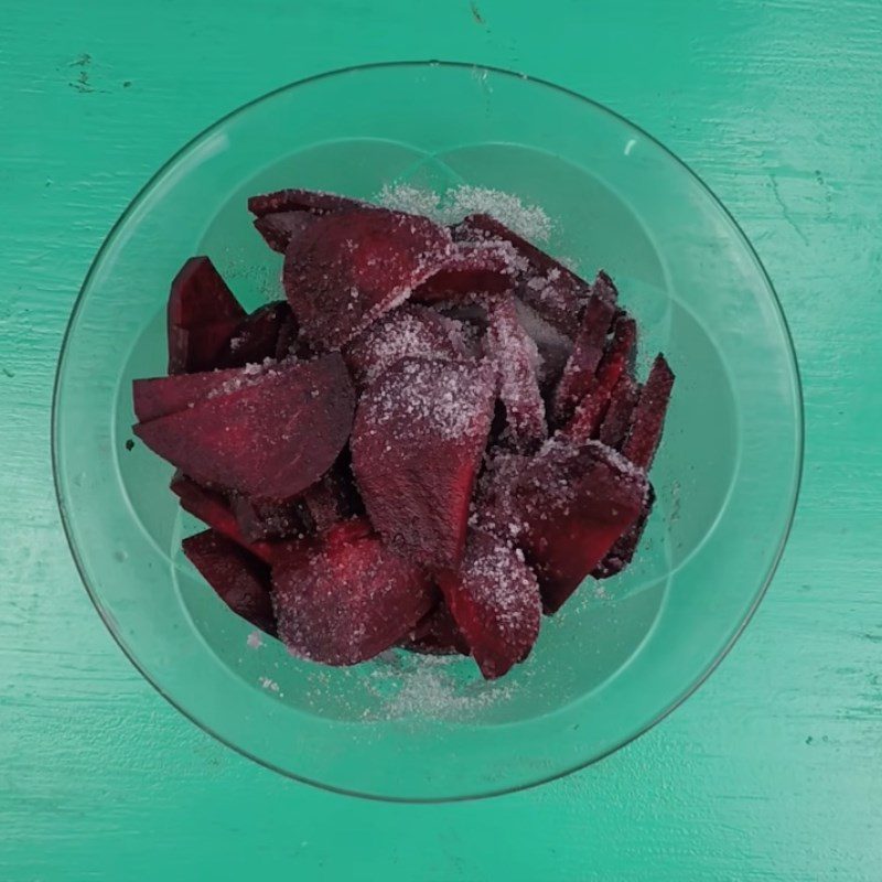 Step 2 Mix sugar Beetroot jam