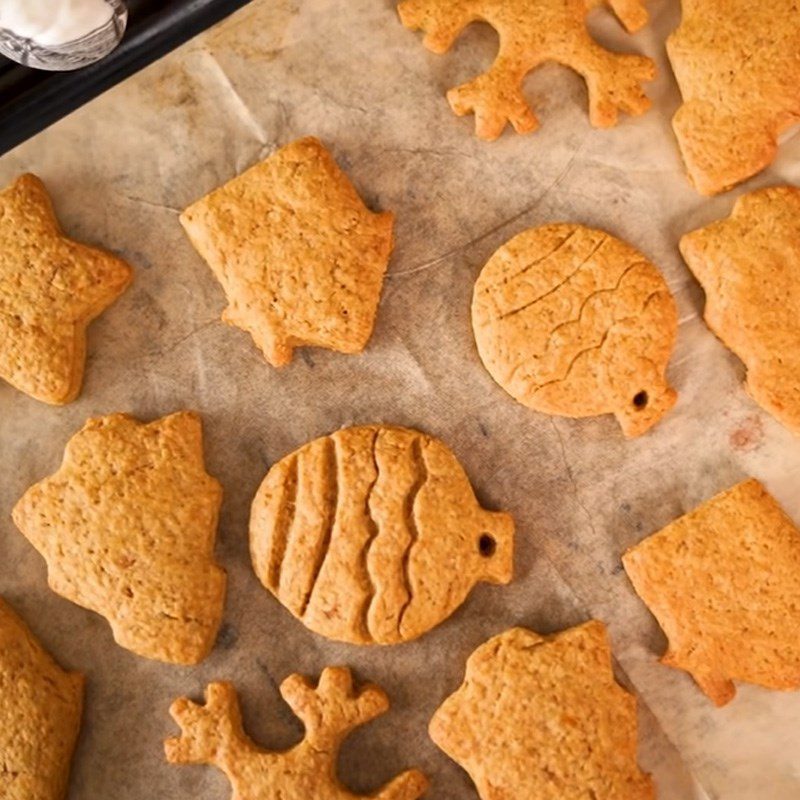 Step 4 Completion of eggless gingerbread cookies