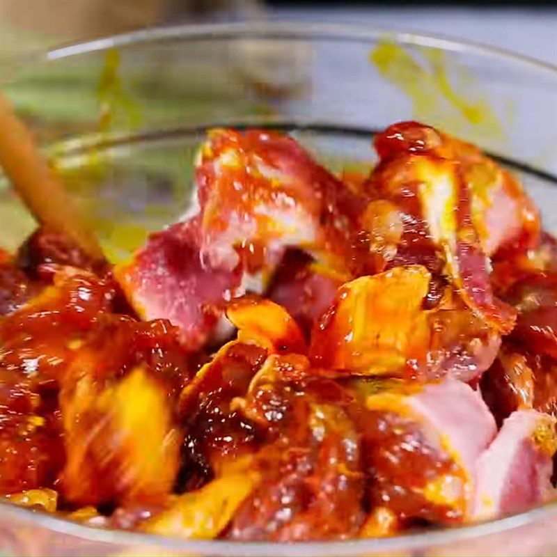 Step 3 Marinate the beef tendon Beef tendon curry