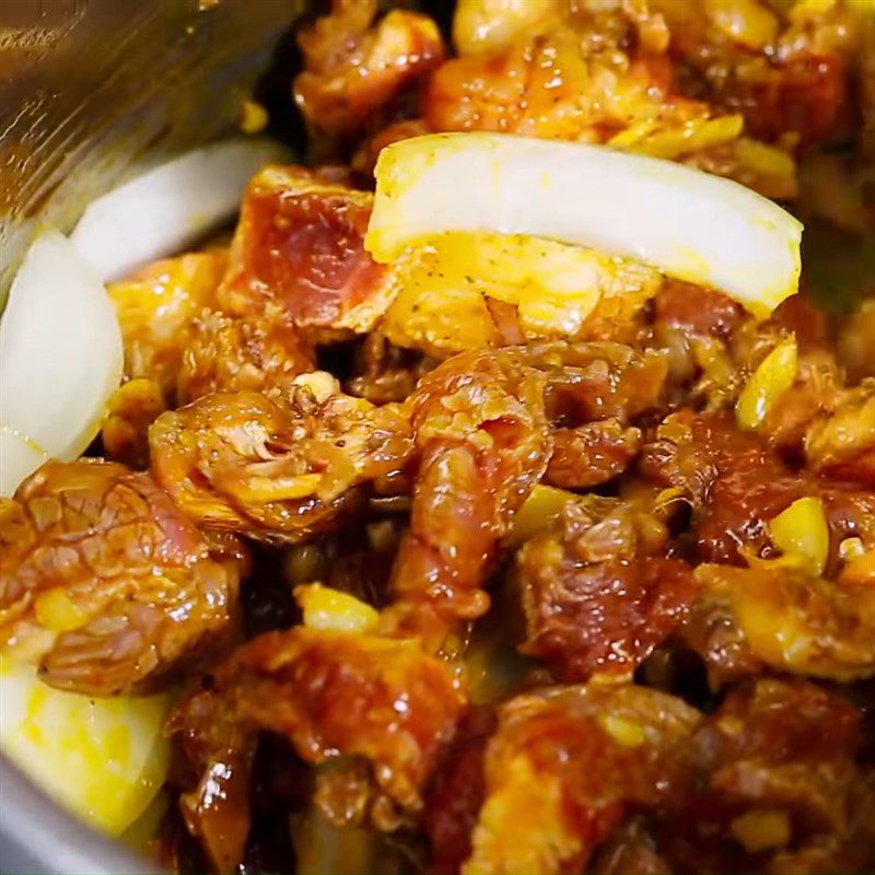 Step 4 Stew beef tendon Beef tendon curry stew