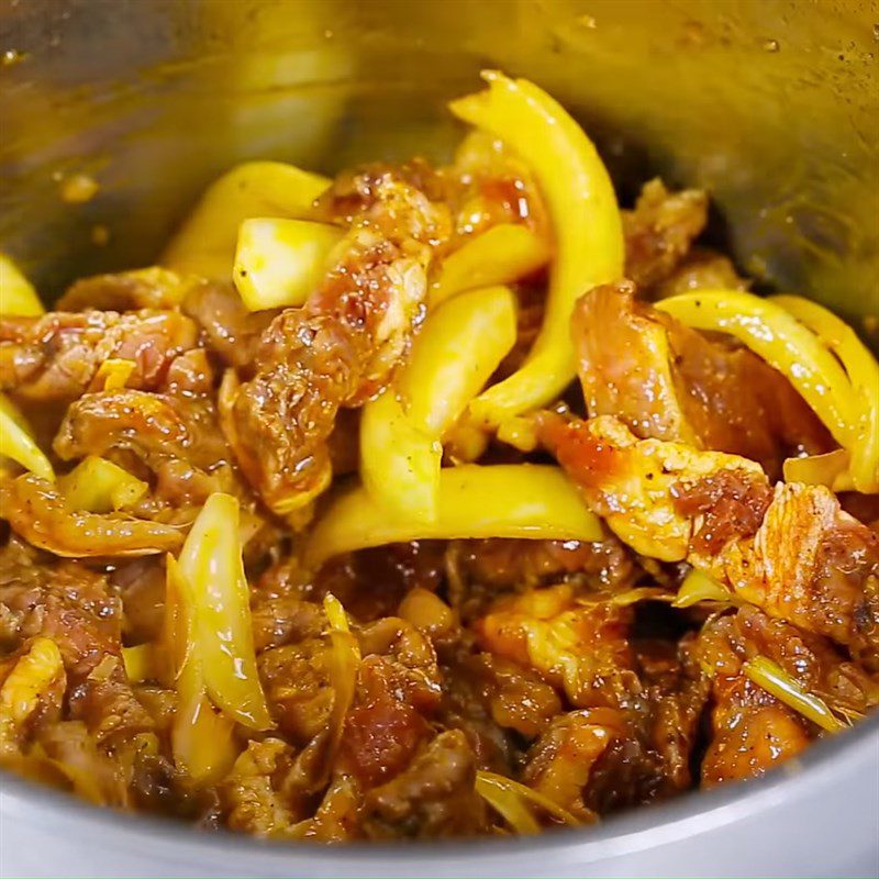 Step 4 Stew beef tendon Beef tendon curry stew