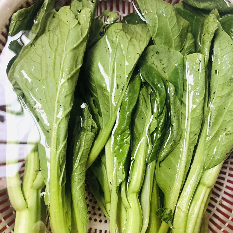 Step 1 Prepare the ingredients for Ground Pork Mustard Greens Soup