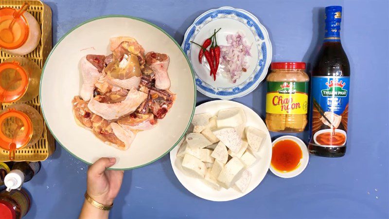 Ingredients for Braised Chicken with Fermented Tofu