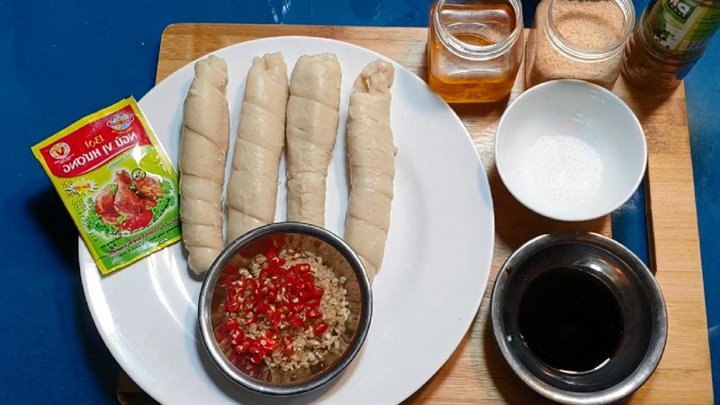 Ingredients for coconut braised gluten dish