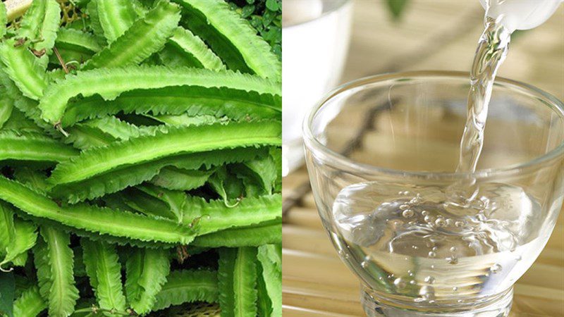 Ingredients for pickled winged beans dish