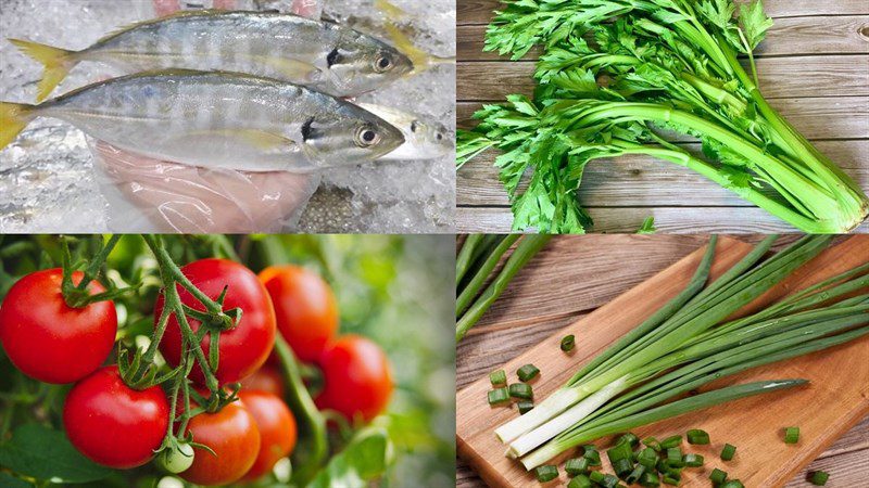 Ingredients for Stewed Catfish and Sour Soup