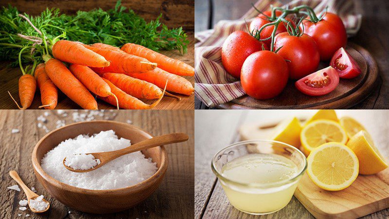 Ingredients for Tomato-Carrot Juice