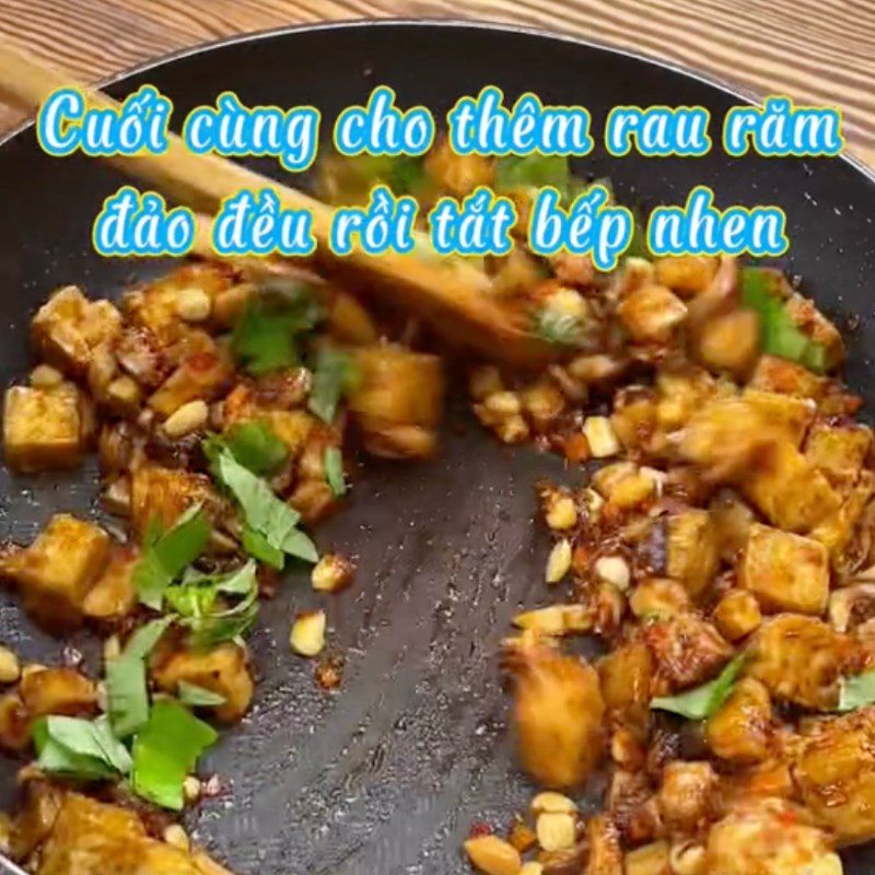 Step 3 Sautéing mushrooms with tofu Mushroom with rice crackers