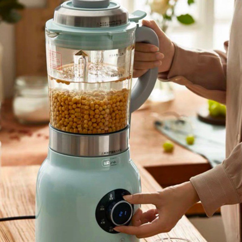 Step 1 Grinding soybeans How to make Tofu using a nut milk maker or a blender