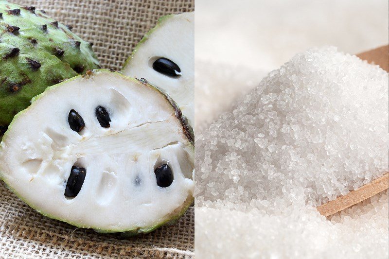 Ingredients for custard apple jam