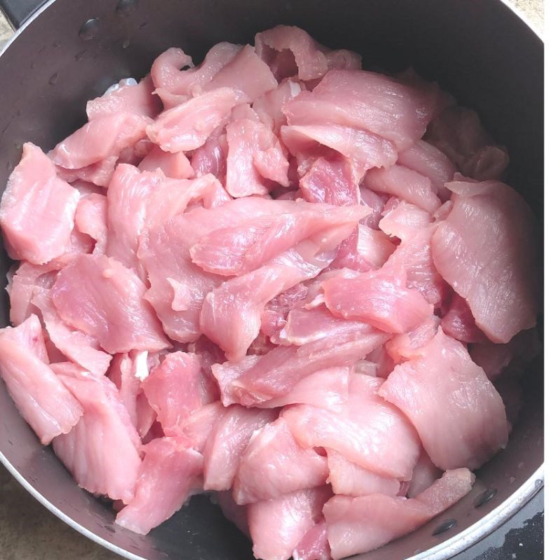 Step 1 Prepare the ingredients for Pork Floss using a blender