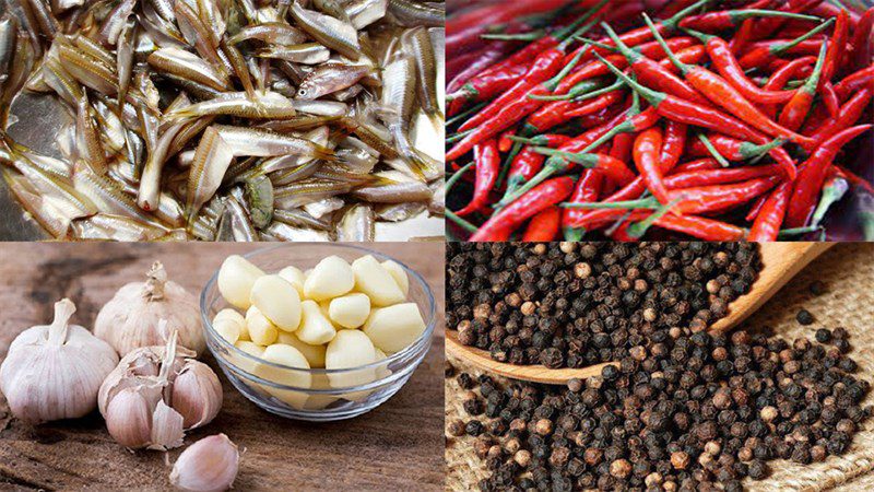 Ingredients for the dish 2 ways to make braised fish