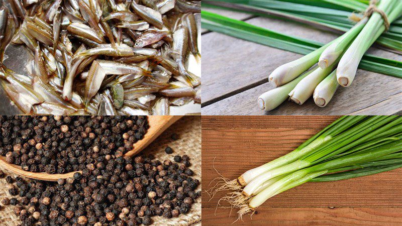 Ingredients for the dish 2 ways to make braised snakehead fish