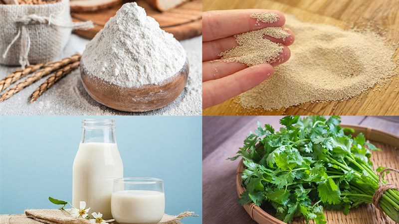 Ingredients for Turkish flatbread