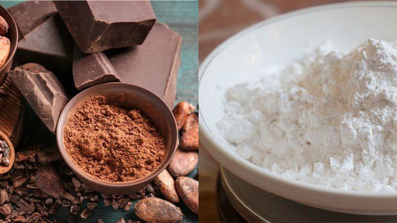 Ingredients for fresh milk, egg cream, black sugar tapioca