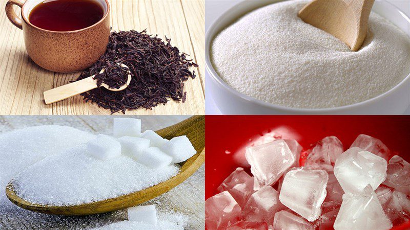 Ingredients for Phuc Long milk tea