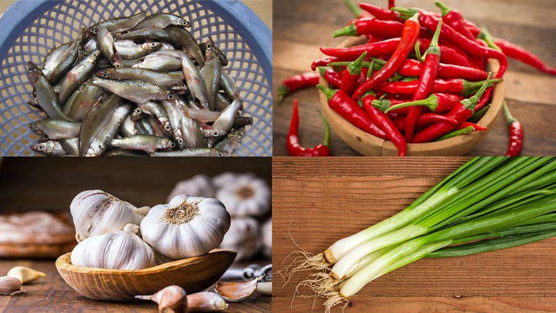 Ingredients for braised catfish with pepper