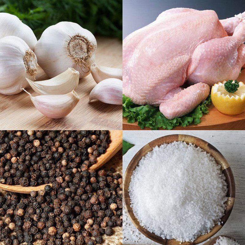 Ingredients for 3 ways to grill chicken in the microwave