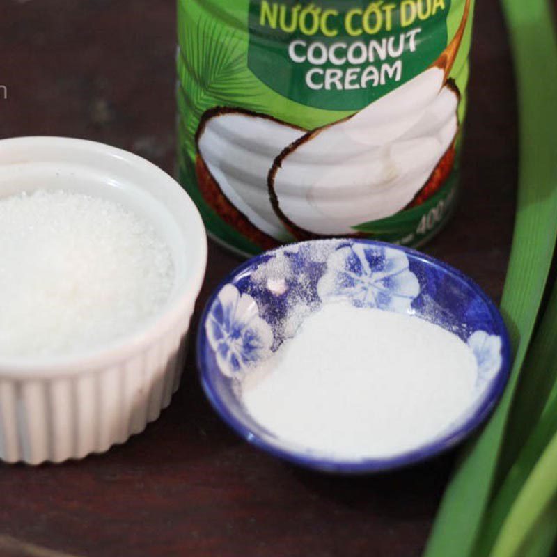 Ingredients for coconut jelly balls