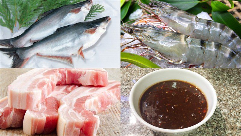 Ingredients for Fish Sauce Stew