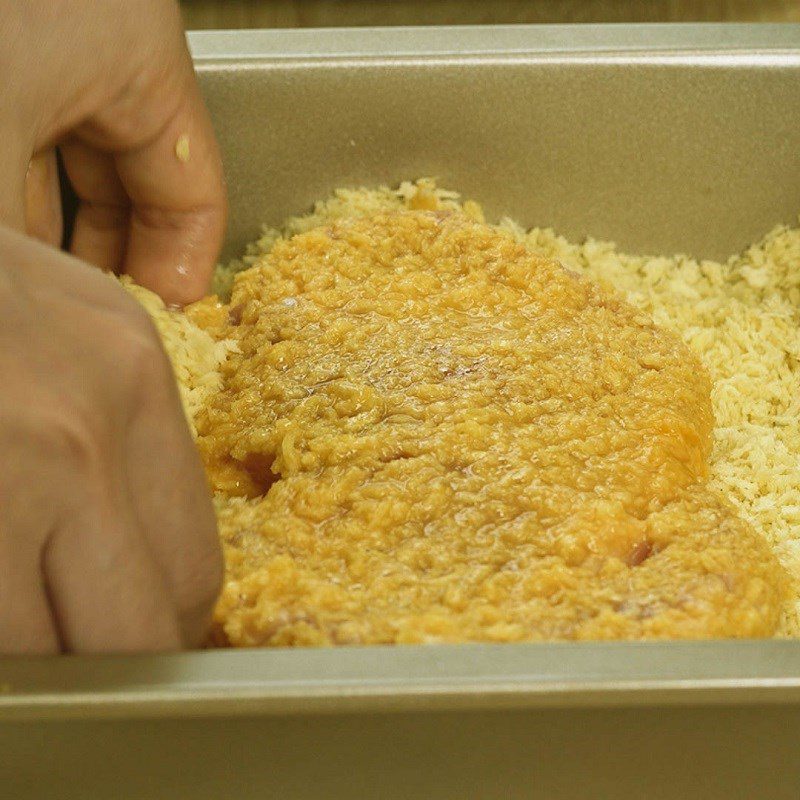 Step 2 Breading the ribs Fried ribs