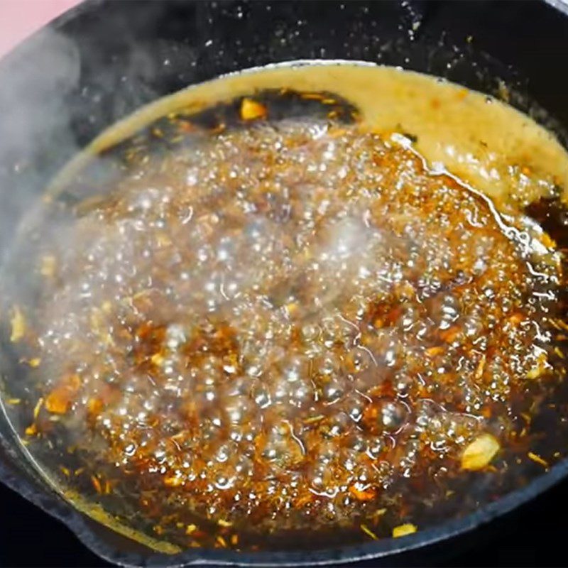 Step 3 Searing Salmon with Honey Garlic