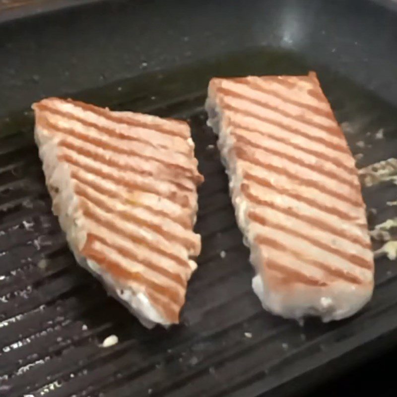 Step 2 Pan-sear the tuna Pan-Seared Tuna with Garlic Butter Sauce