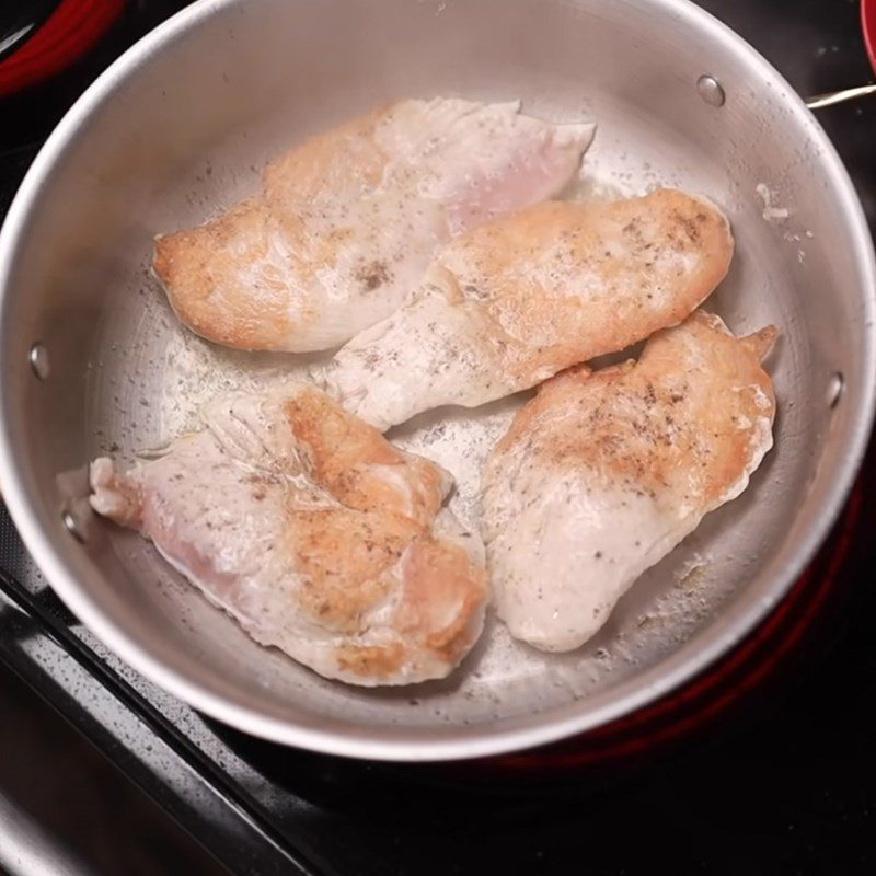 Step 3 Grilling chicken breast Honey mustard chicken breast