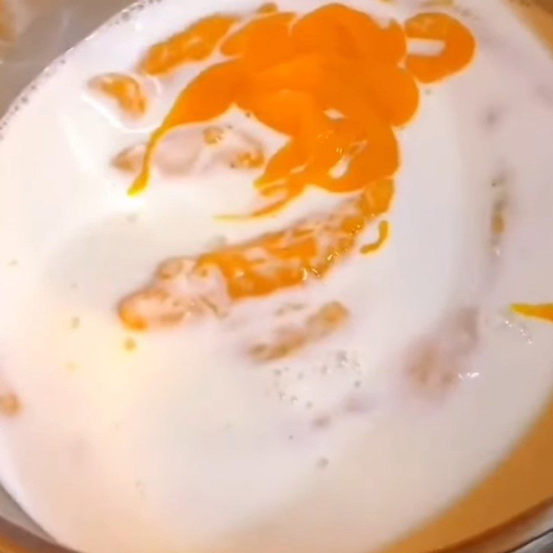 Step 4 Cook mango sago dessert Mango sago Hong Kong - Mango sago