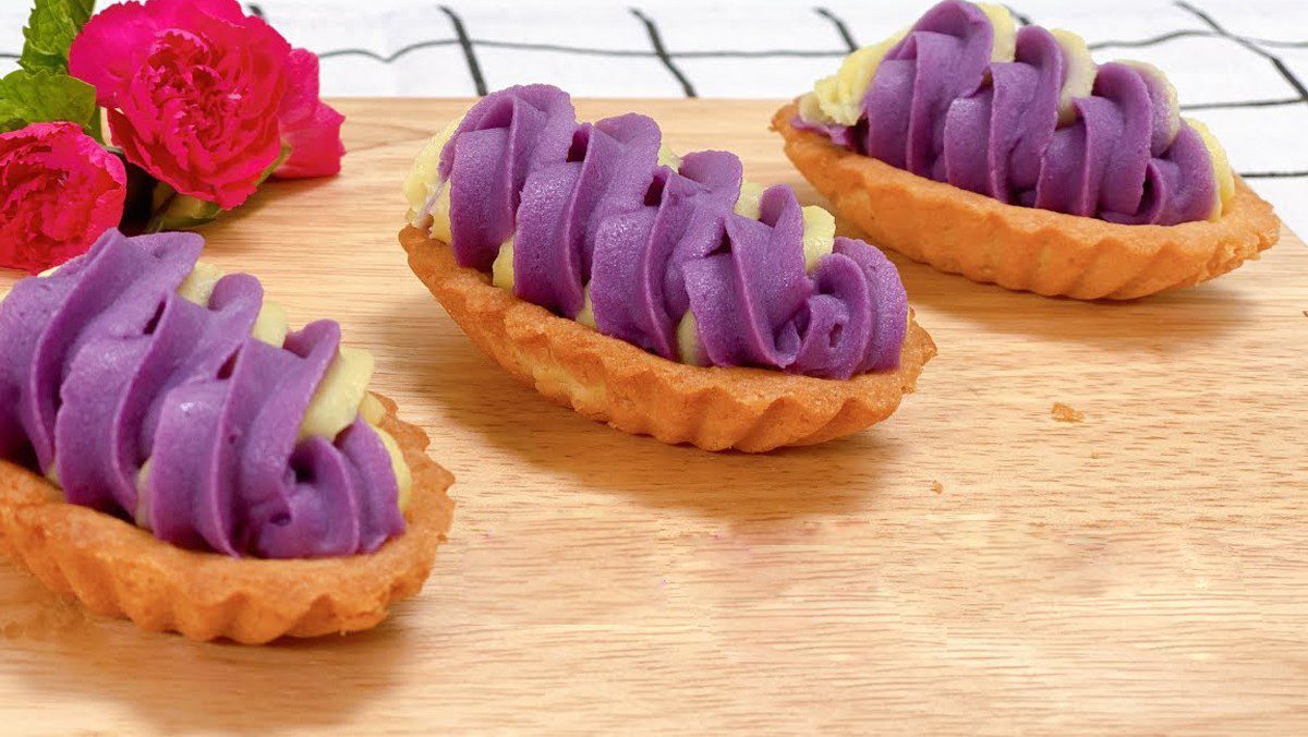 Purple sweet potato tart