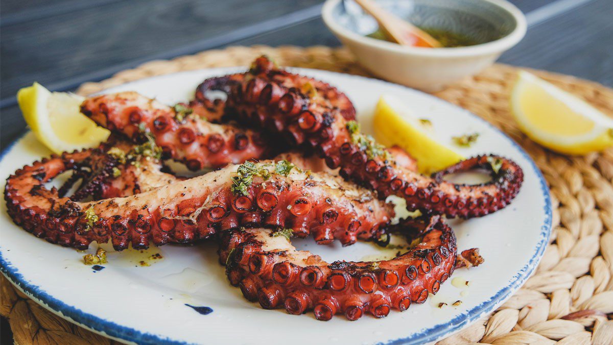 Grilled Octopus with Spicy Sauce