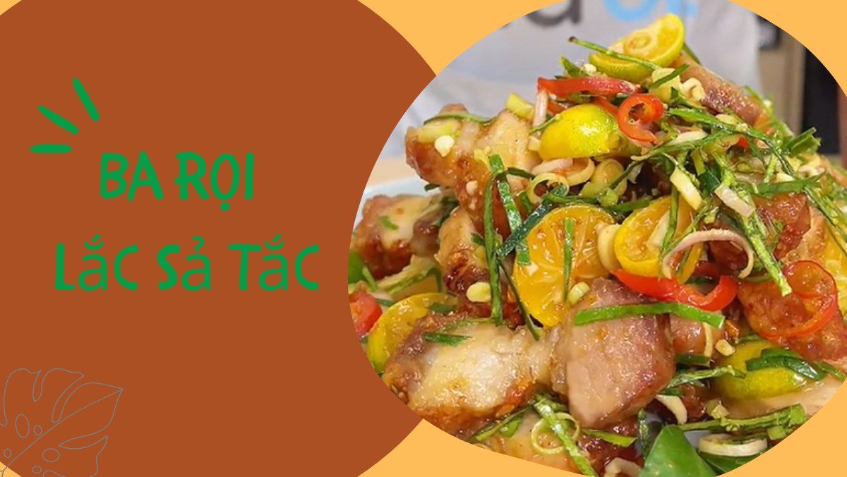 Crispy fried pork belly with lemongrass and calamondin (Recipe shared from Tiktok Cooking with TasteVN)