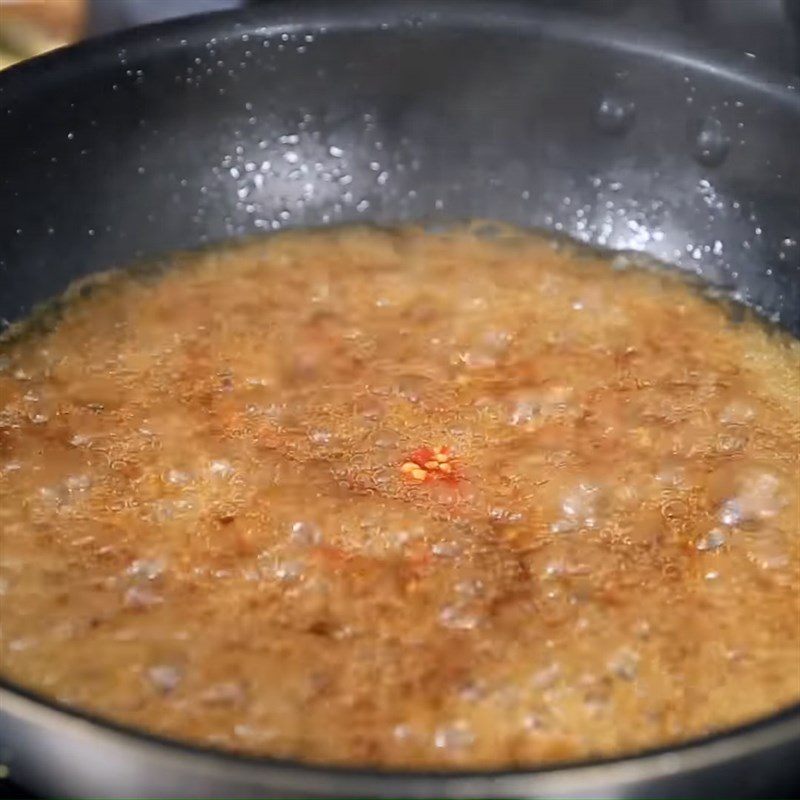 Step 2 Make the tamarind sauce Fried octopus with tamarind sauce