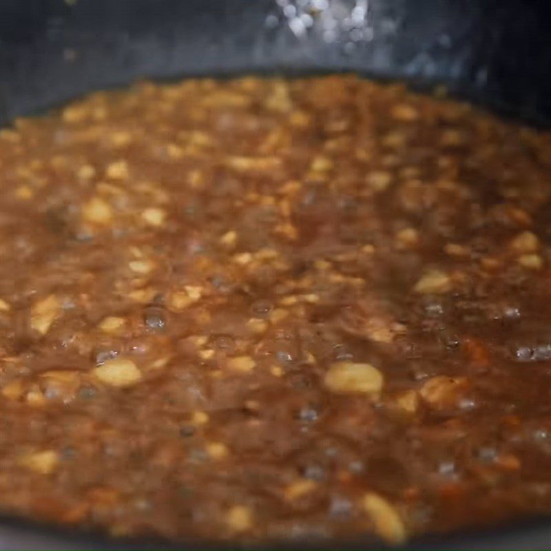 Step 2 Make the tamarind sauce Fried octopus with tamarind sauce