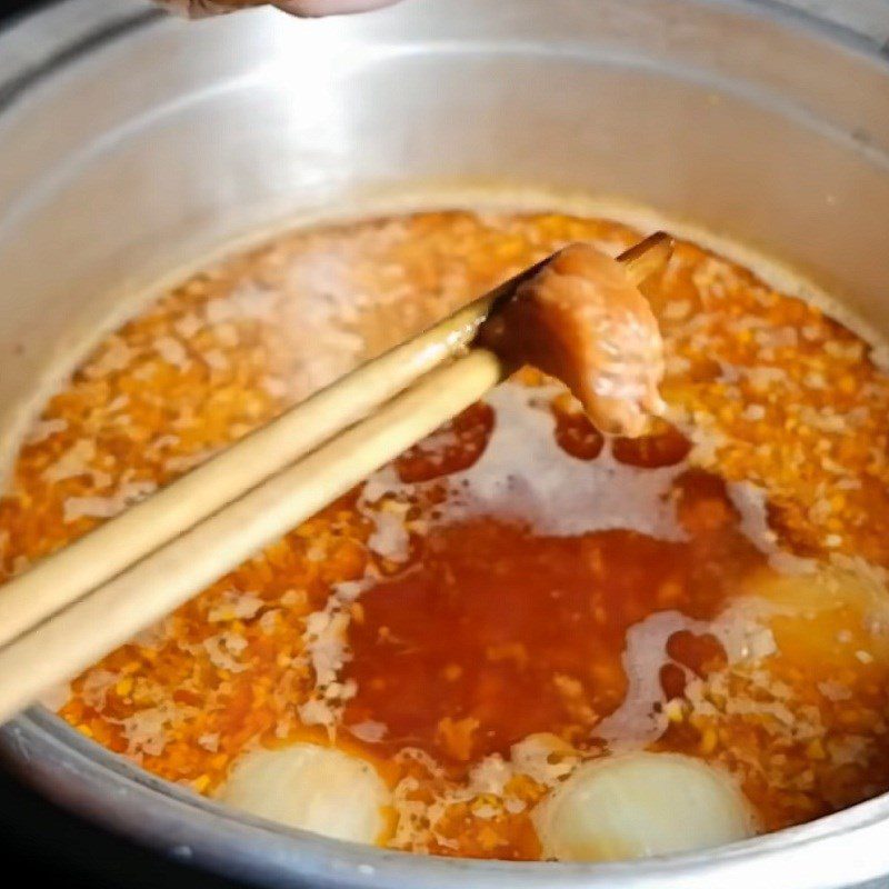 Step 5 Cook the broth Bánh canh Nam phổ