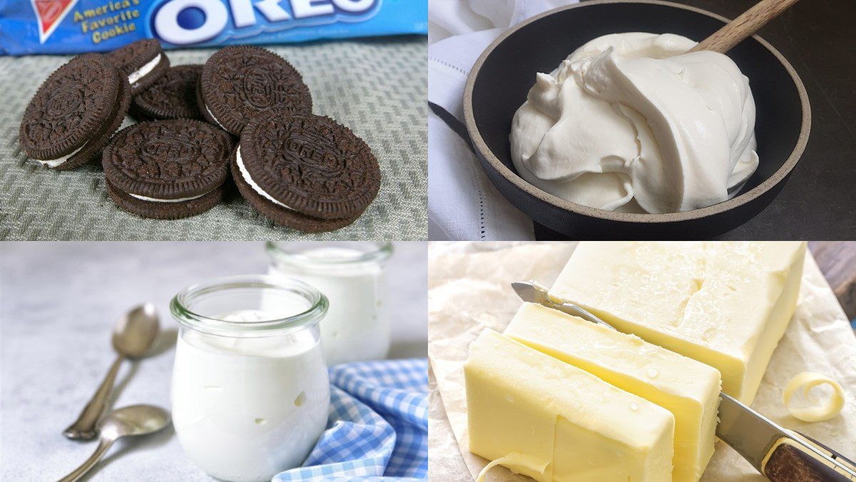 Ingredients for oreo cheesecake that doesn't need an oven