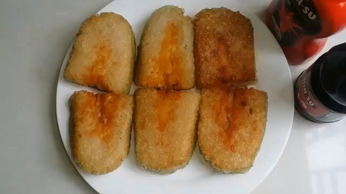 Fried Bánh Chưng (Bánh Tét)