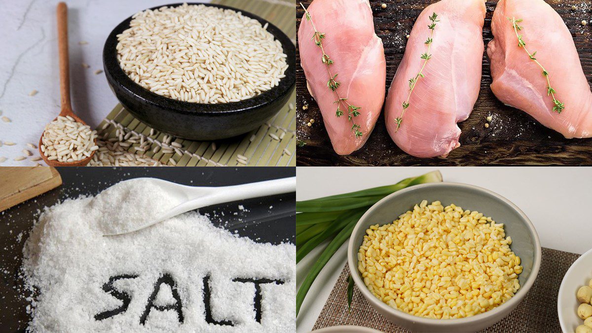 Ingredients for the dish sticky rice cake (low calorie), sticky rice cake