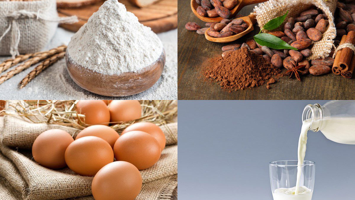 Ingredients for oreo cupcake using an air fryer