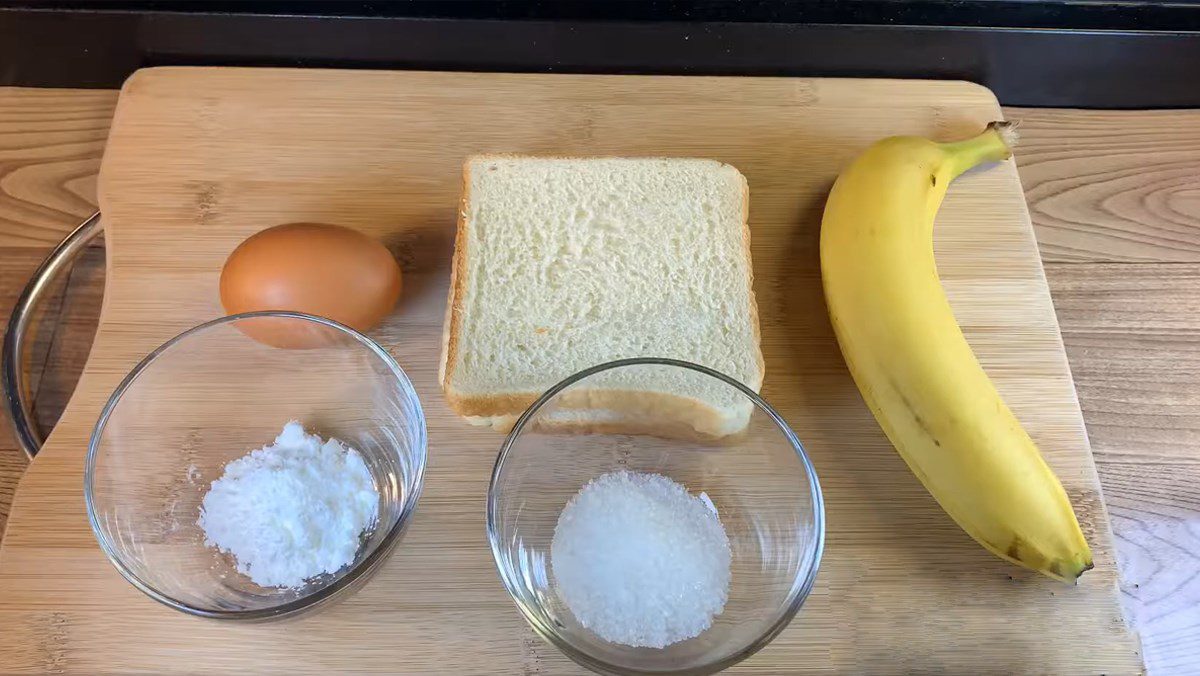 Ingredients for Fried Banana Sandwich